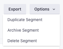 Segment options