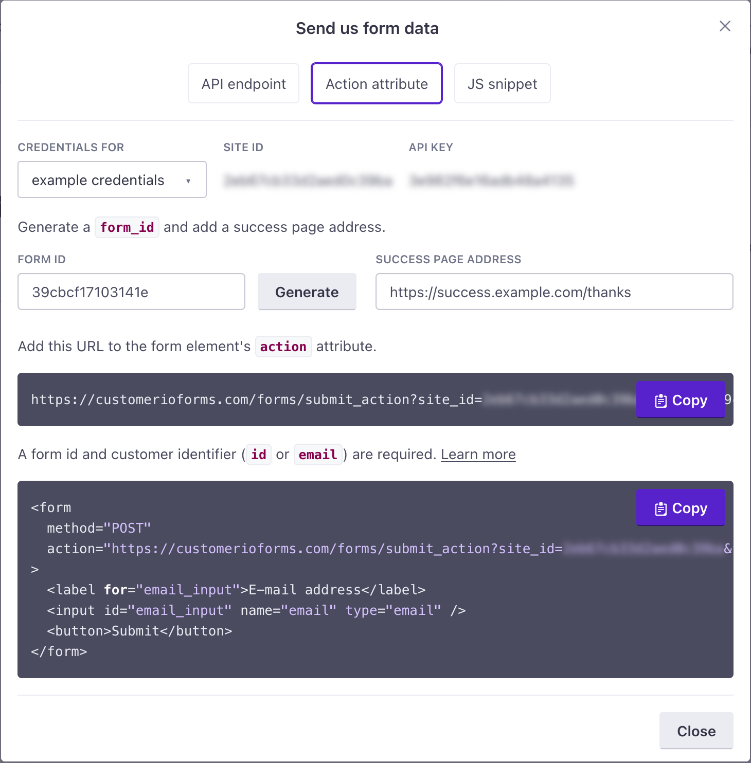 Submit forms without writing code